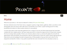 Tablet Screenshot of piccante.co